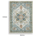 Wally Medium Area Rug with Medallion Motifs | Memory Foam | Multicolor Faux Fur 5x7