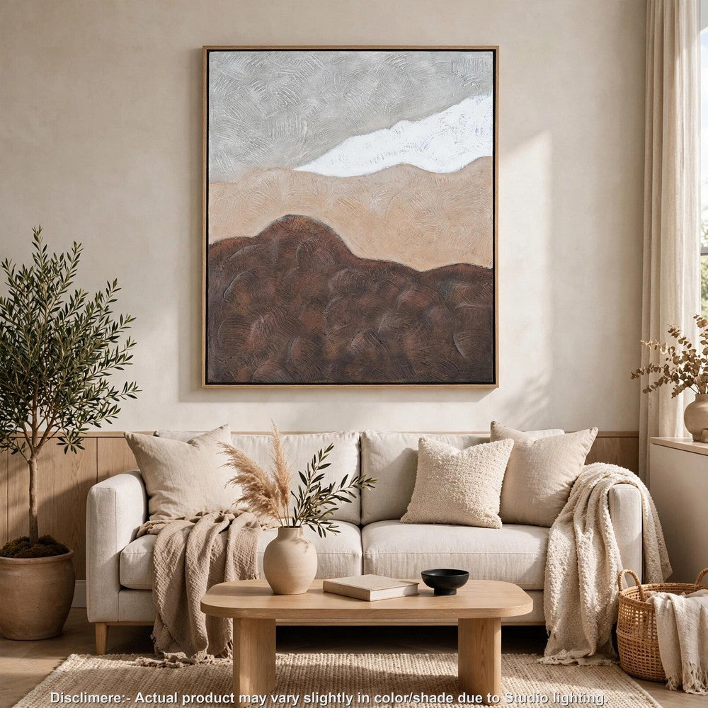 Fanny L&scape-Inspired Abstract H&-Painted Wall Art | Multicolor 36x48