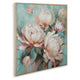 Parry Floral H&-Painted Wall Art | Brown Framed Canvas | Multicolor 48x49