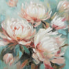 Parry Floral H&-Painted Wall Art | Brown Framed Canvas | Multicolor 48x49