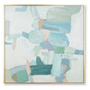 Wyna Watercolor-Inspired Abstract Wall Art | Gold Frame | Multicolor 48x48