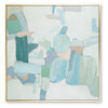 Wyna Watercolor-Inspired Abstract Wall Art | Gold Frame | Multicolor 48x48