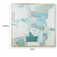 Wyna Watercolor-Inspired Abstract Wall Art | Gold Frame | Multicolor 48x48