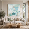 Wyna Watercolor-Inspired Abstract Wall Art | Gold Frame | Multicolor 48x48