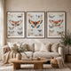 Josie Butterfly Wall Art Set | Antique Script Accents | Acrylic Fronts 20x28