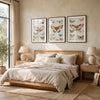 Josie Butterfly Wall Art Set | Antique Script Accents | Acrylic Fronts 20x28