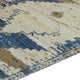 Varny Medium Area Rug with Blue-Brown Medallion Patterns | Tan Polyester 5x7