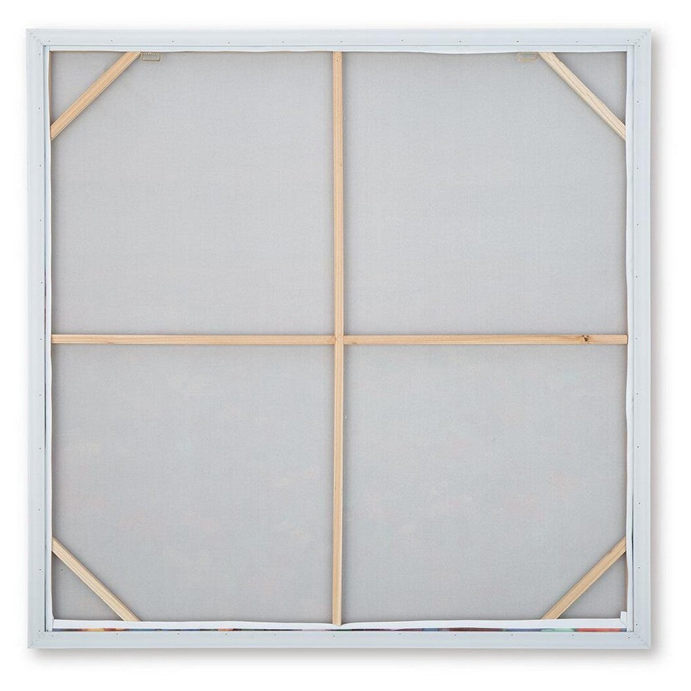 Sethy Wall Art | H&-Painted Floral L&scape | Multicolor Canvas 48x49