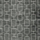 Zelda Washable Large Area Rug with Gray Geometric Designs | Black Faux Fur 8x10