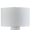 Dash Coastal Table Lamp | Drum Fabric Shade | Ombre White-Navy Metal 31"