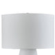 Dash Coastal Table Lamp | Drum Fabric Shade | Ombre White-Navy Metal 31"