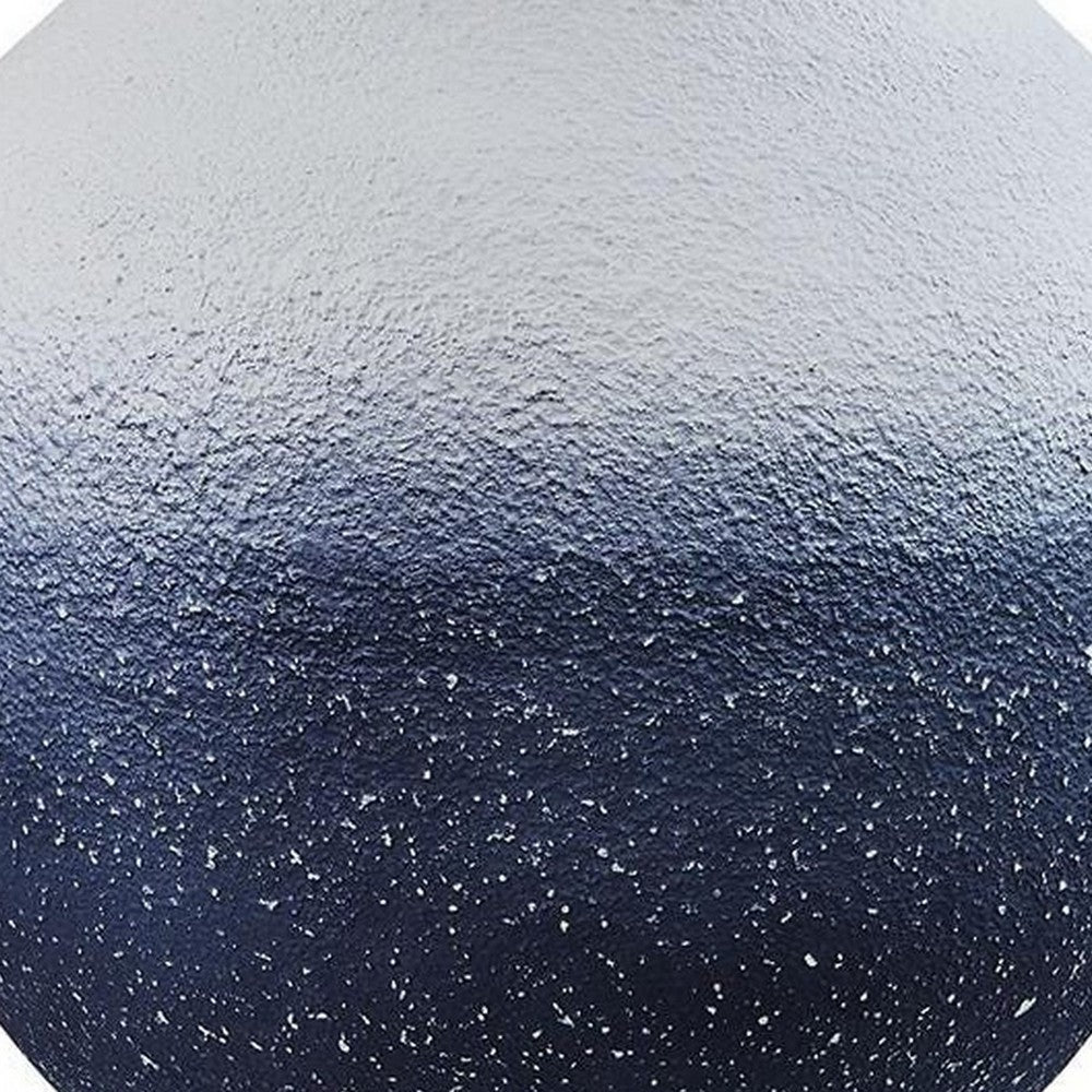 Dash Coastal Table Lamp | Drum Fabric Shade | Ombre White-Navy Metal 31"