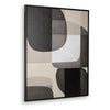 Kesly Wall Art with Abstract Design | Black Framed Canvas | Multicolor 40x50