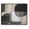 Kesly Wall Art with Abstract Design | Black Framed Canvas | Multicolor 40x50