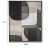 Kesly Wall Art with Abstract Design | Black Framed Canvas | Multicolor 40x50