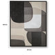 Kesly Wall Art with Abstract Design | Black Framed Canvas | Multicolor 40x50