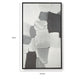Adil Wall Art with Abstract Patterns | Black Frame | Multicolor Canvas 36x60