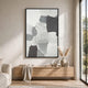 Adil Wall Art with Abstract Patterns | Black Frame | Multicolor Canvas 36x60