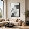 Adil Wall Art with Abstract Patterns | Black Frame | Multicolor Canvas 36x60