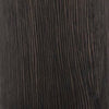 Fiona Floor Lamp | Carved Base | Fabric Shade | Black Textured Polyresin 64"