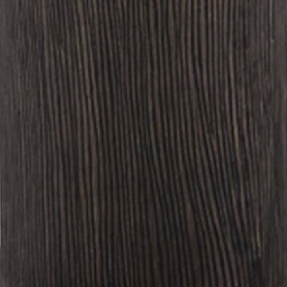 Fiona Floor Lamp | Carved Base | Fabric Shade | Black Textured Polyresin 64"