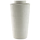 Fauna Floor Vase with Asymmetrical Top Rim | Cream Textured Polyresin 30"