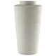 Fauna Floor Vase with Asymmetrical Top Rim | Cream Textured Polyresin 30"