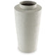 Fauna Floor Vase with Asymmetrical Top Rim | Cream Textured Polyresin 30"