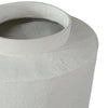 Fauna Floor Vase with Asymmetrical Top Rim | Cream Textured Polyresin 30"