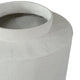 Fauna Floor Vase with Asymmetrical Top Rim | Cream Textured Polyresin 30"