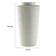 Fauna Floor Vase with Asymmetrical Top Rim | Cream Textured Polyresin 30"