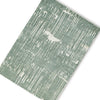 Cayo Medium Area Rug with Striped Abstract Patterns | Teal-White Polyester 5x7