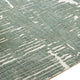 Cayo Medium Area Rug with Striped Abstract Patterns | Teal-White Polyester 5x7