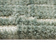 Cayo Medium Area Rug with Striped Abstract Patterns | Teal-White Polyester 5x7