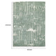 Cayo Medium Area Rug with Striped Abstract Patterns | Teal-White Polyester 5x7