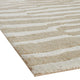 Bella Medium Area Rug with Beige-White Abstract Design | Wool Polyester 5x7