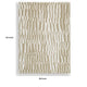 Bella Medium Area Rug with Beige-White Abstract Design | Wool Polyester 5x7