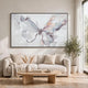 Daizy H&-Painted Butterfly Wall Art | Black Frame | Canvas | Multicolor 36x60