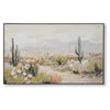 Sidd Desert-Bloom Wall Art with Black Framed Canvas | Neutral Hues 36x60
