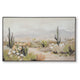 Sidd Desert-Bloom Wall Art with Black Framed Canvas | Neutral Hues 36x60