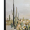 Sidd Desert-Bloom Wall Art with Black Framed Canvas | Neutral Hues 36x60