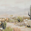 Sidd Desert-Bloom Wall Art with Black Framed Canvas | Neutral Hues 36x60