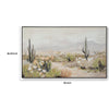 Sidd Desert-Bloom Wall Art with Black Framed Canvas | Neutral Hues 36x60