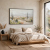 Sidd Desert-Bloom Wall Art with Black Framed Canvas | Neutral Hues 36x60