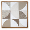 Harun Wall Art with Abstract Geometric Design | Multicolor Canvas 40x40