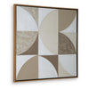 Harun Wall Art with Abstract Geometric Design | Multicolor Canvas 40x40
