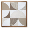 Harun Wall Art with Abstract Geometric Design | Multicolor Canvas 40x40