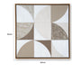 Harun Wall Art with Abstract Geometric Design | Multicolor Canvas 40x40