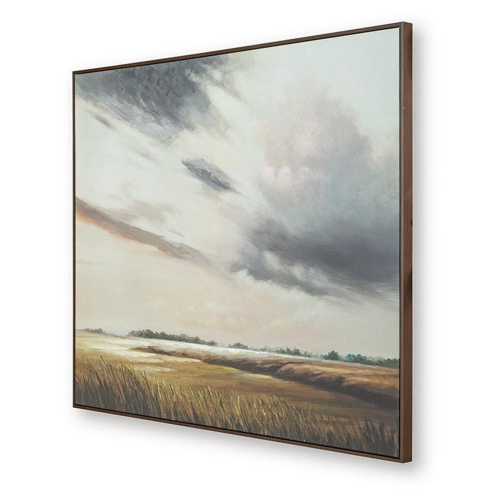 Tayo H&-Painted Wall Art | L&scape Scenic Detail | Multicolor Canvas 40x50