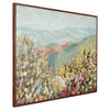 Prado Wall Art | Floral L&scape with Mountain View | Multicolor Canvas 40x50